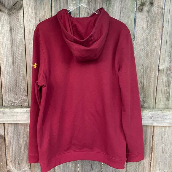 Cleveland Cavaliers Combine Under Armour Maroon Hoodie with Yellow Details - Picture 2 of 9